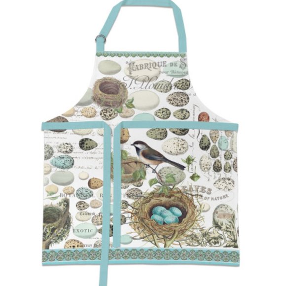 Michel Design Works Cotton Apron Birds Nest & Eggs - Picture 2 of 2